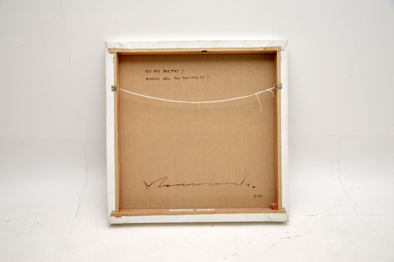 photo furniture Oil Painting On Canvass By Josep Moncada Titled : Where Are You Taking Me?