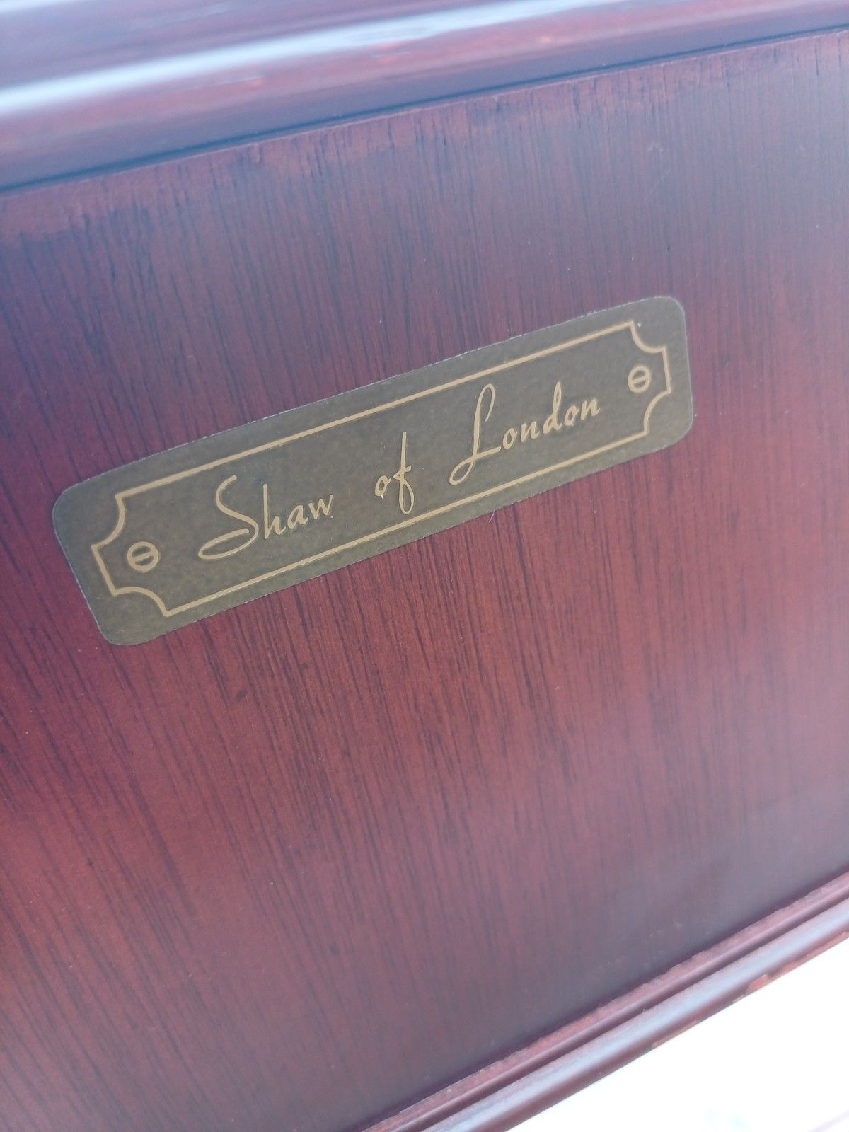 High Quality Vintage Campaign Style Console Table Desk By Shaw Of  London photo Furniture