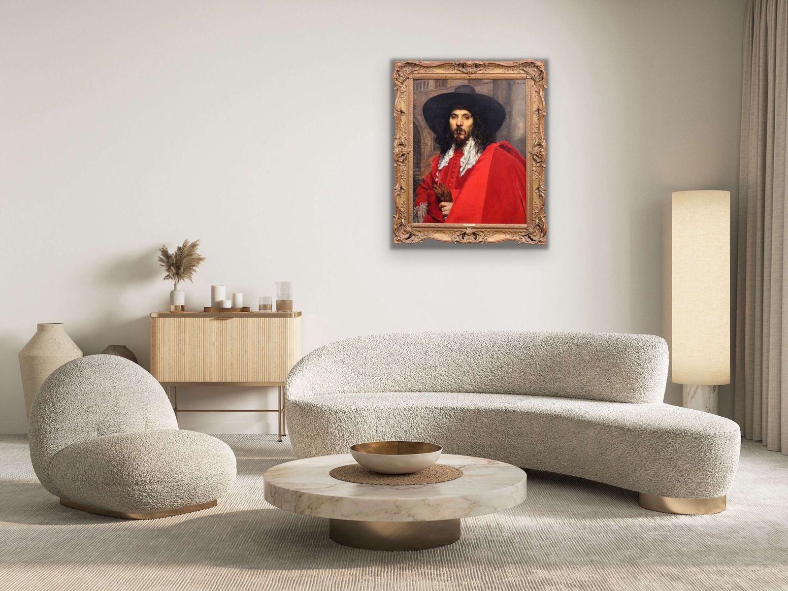 Ferdinand Victor Leon Roybet 1840 tot 1920. Frans. Le Mousquetaire. De Musketier. Ingelijst cavalierportret, olieverfschilderij, ca. 1880. photo buy