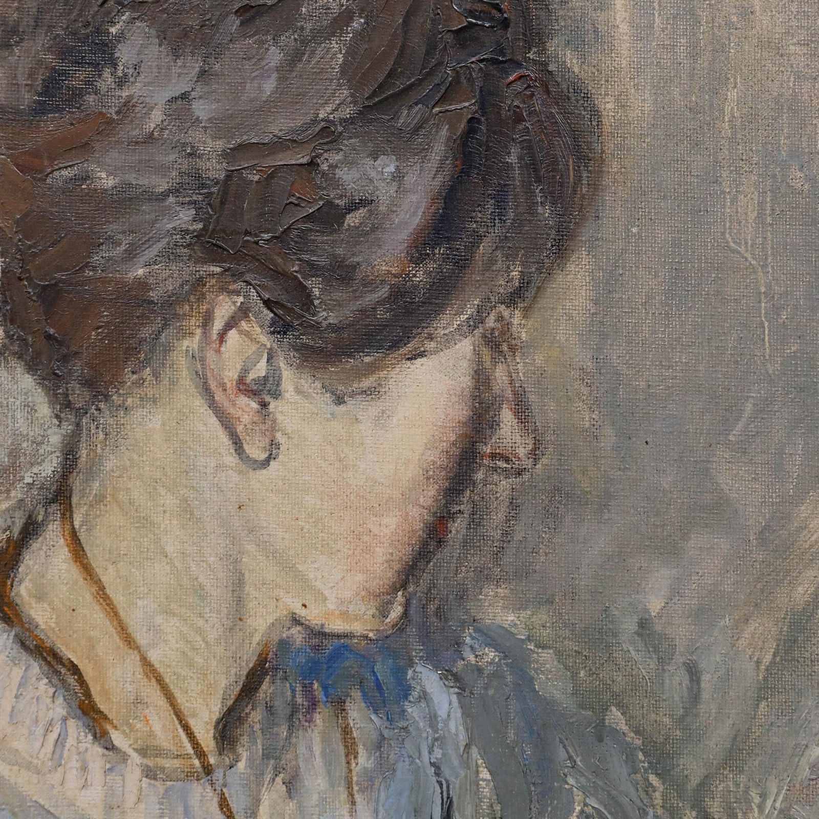 Margaret Milnes (1908 1998) Framed Mid 20th Century Oil, Ann & Catherine photo vinterior