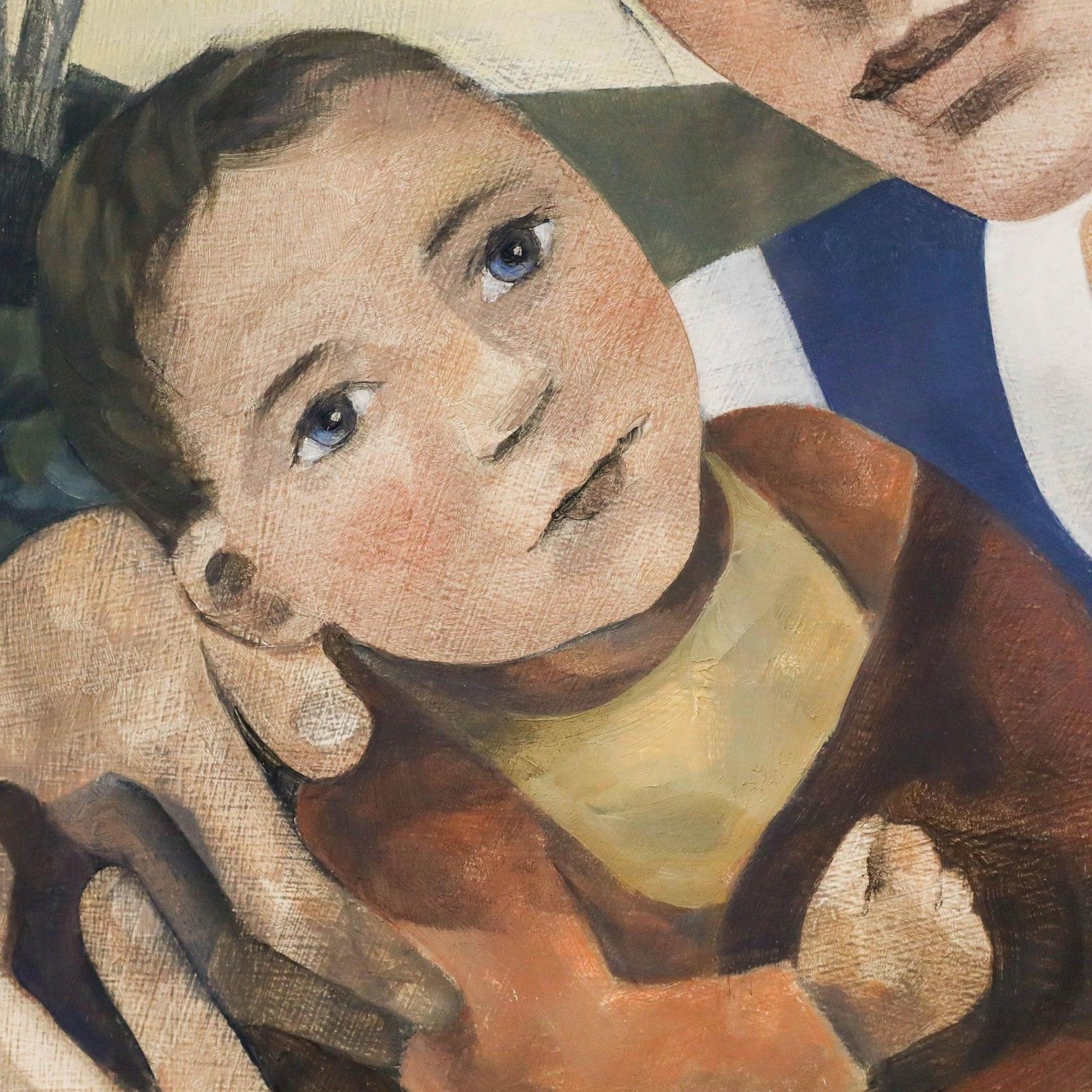 Elizabeth Ridgway (B.1964) Framed Contemporary Oil, Mother & Child photo vinterior