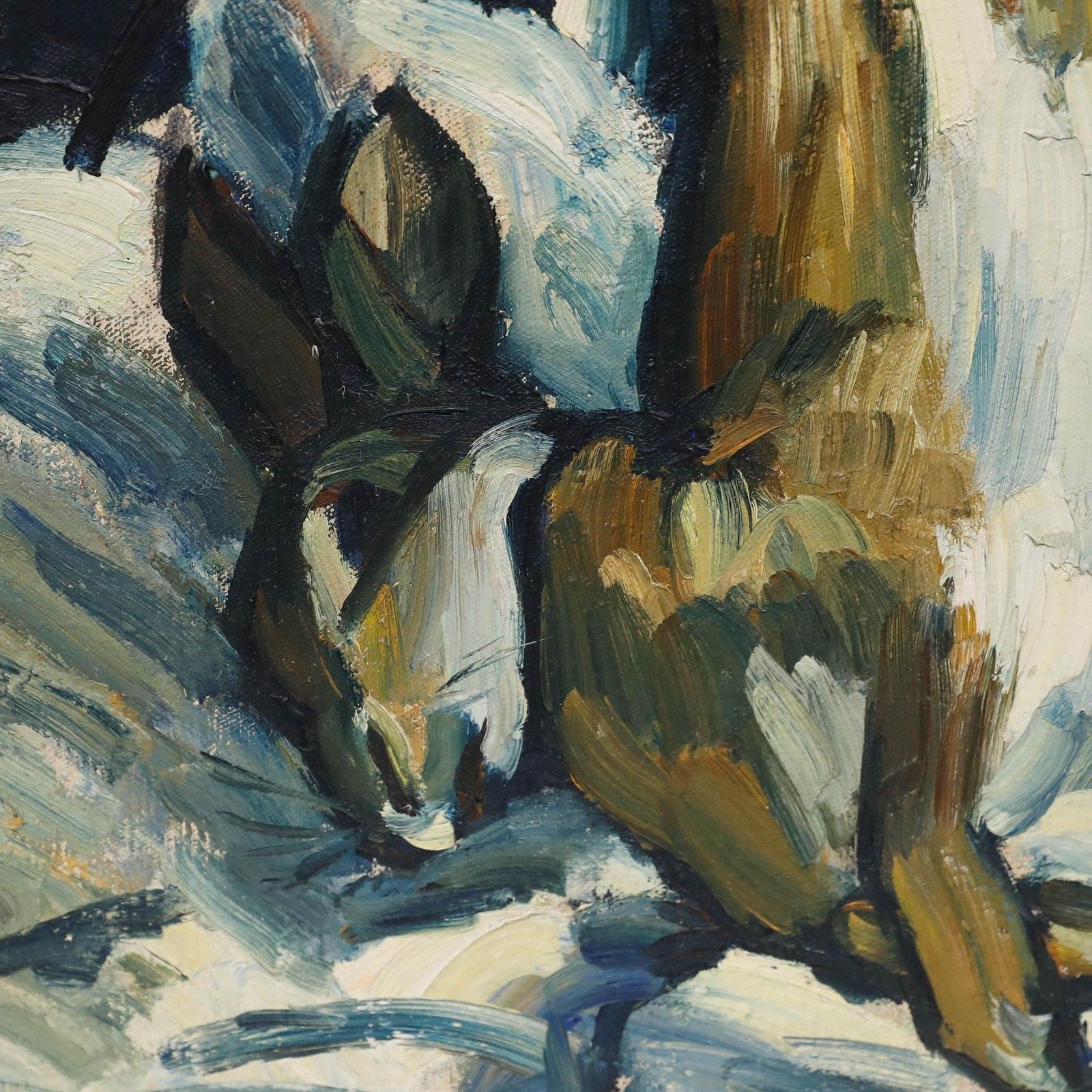 Man Collot (1903 1962) Mid 20th Century Oil, Still Life With Rabbit photo 450.0