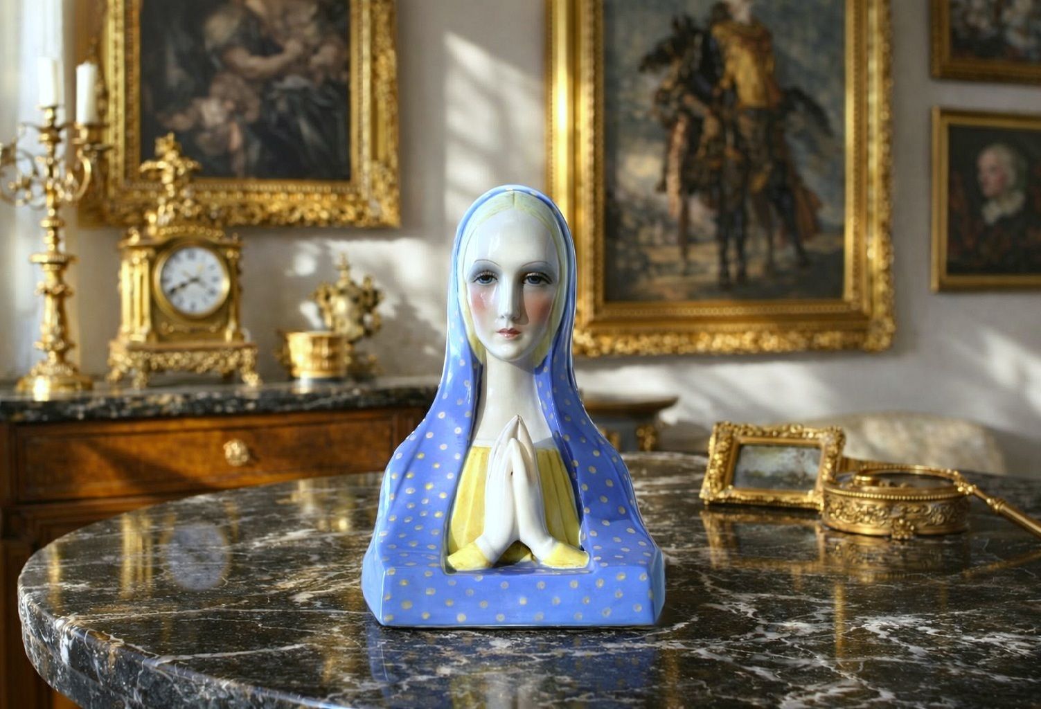 Lenci Mod. "Madonna" N. 307 door Paola Bologna, ca. 1932 / Artistieke keramiek Italië