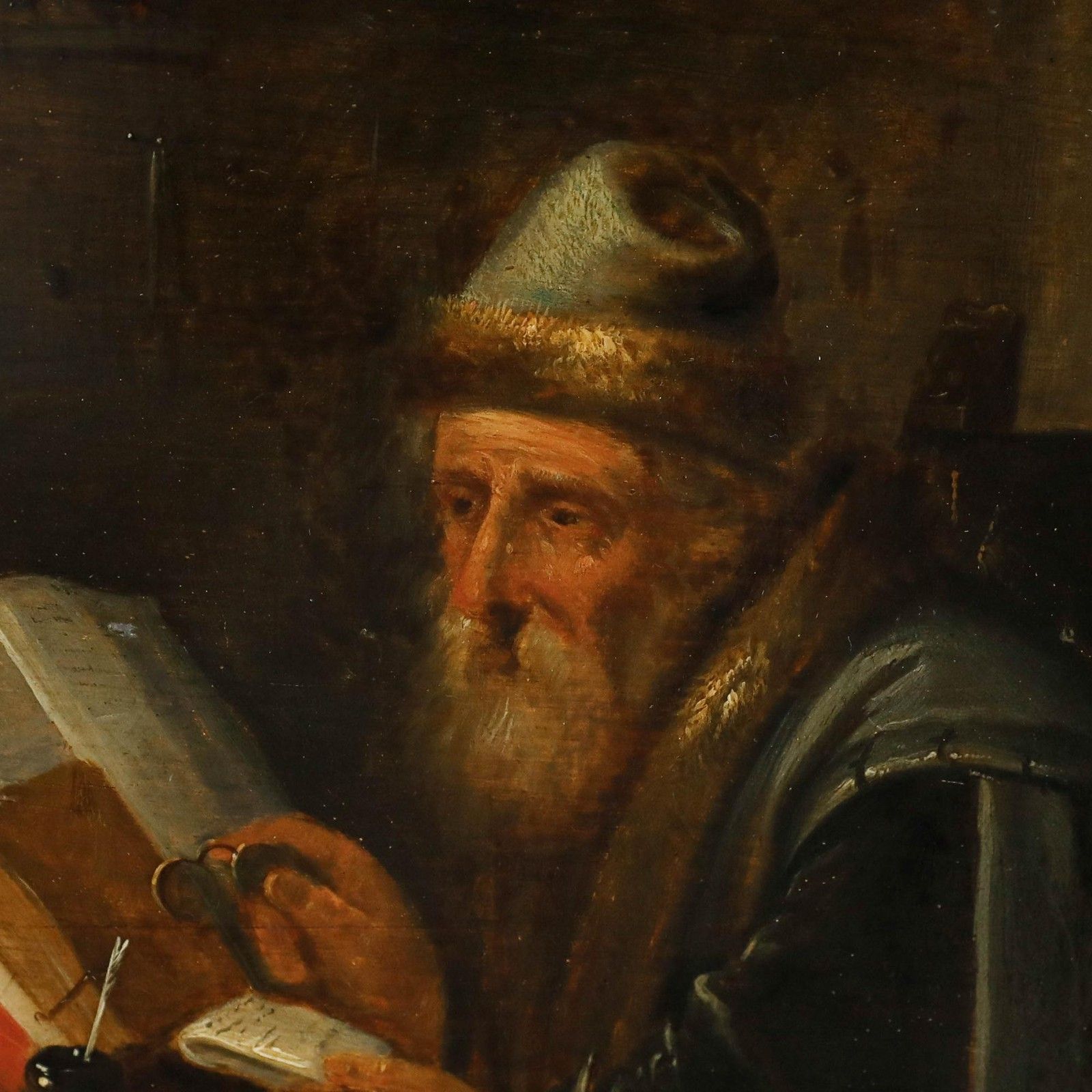 After David Teniers (1610 1690) 19th Century Oil, A Philosopher In His Study photo 350.0
