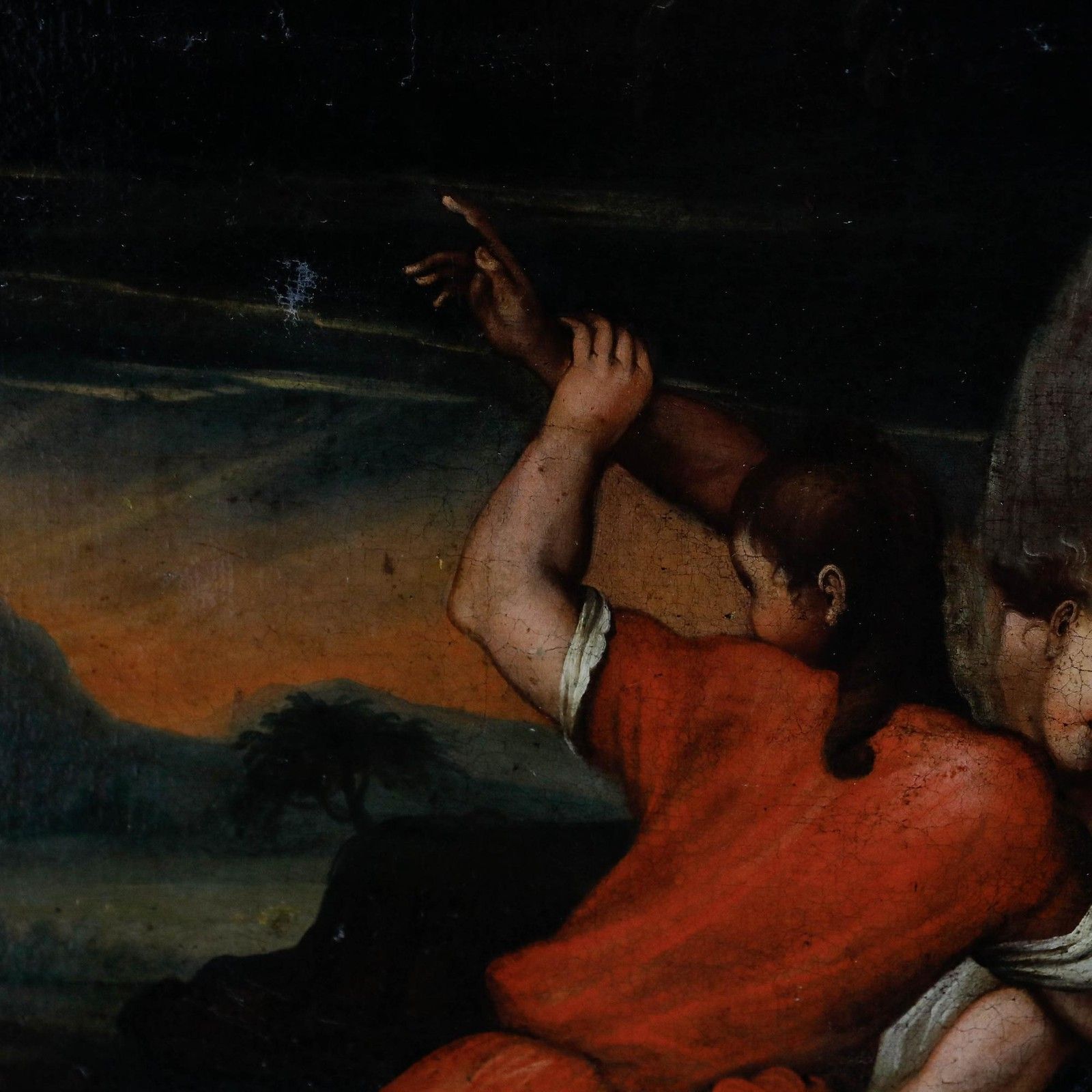 Johann Glocker (1690 1763) 18th Century Oil, Jacob And The Angel photo vinterior