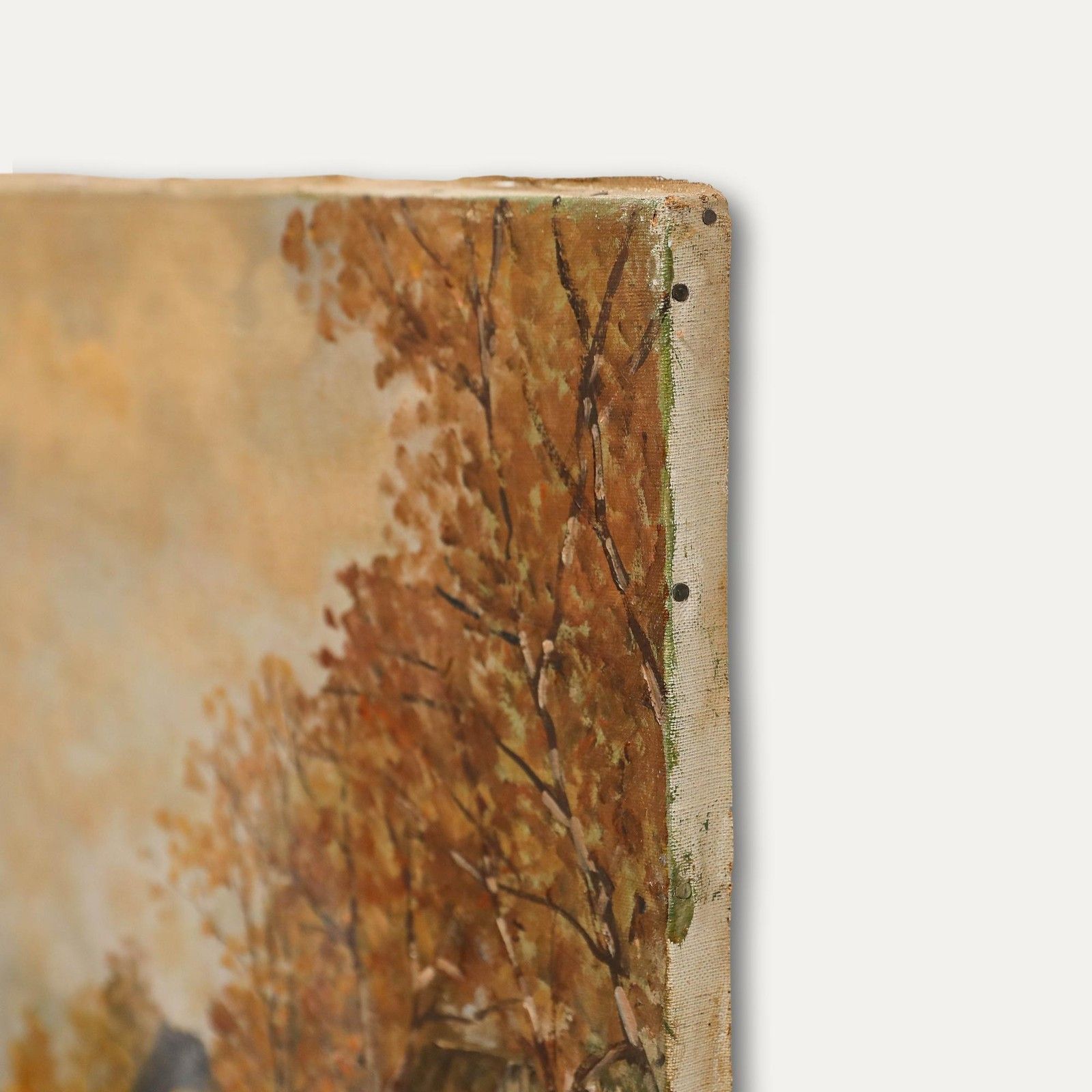 Mid 20th Century Oil Landscape Near Düsseldorf photo buy