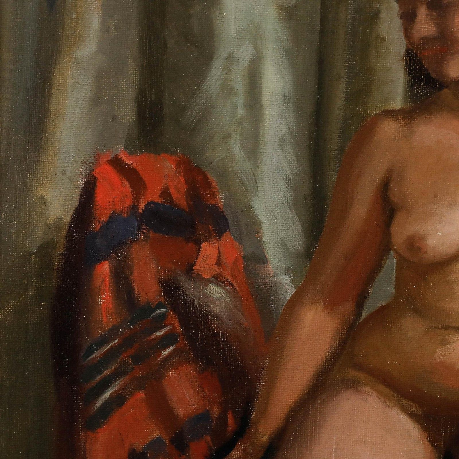Anthony Devas (1911 1958) Framed Mid 20th Century Oil, The Artist's Muse photo vinterior