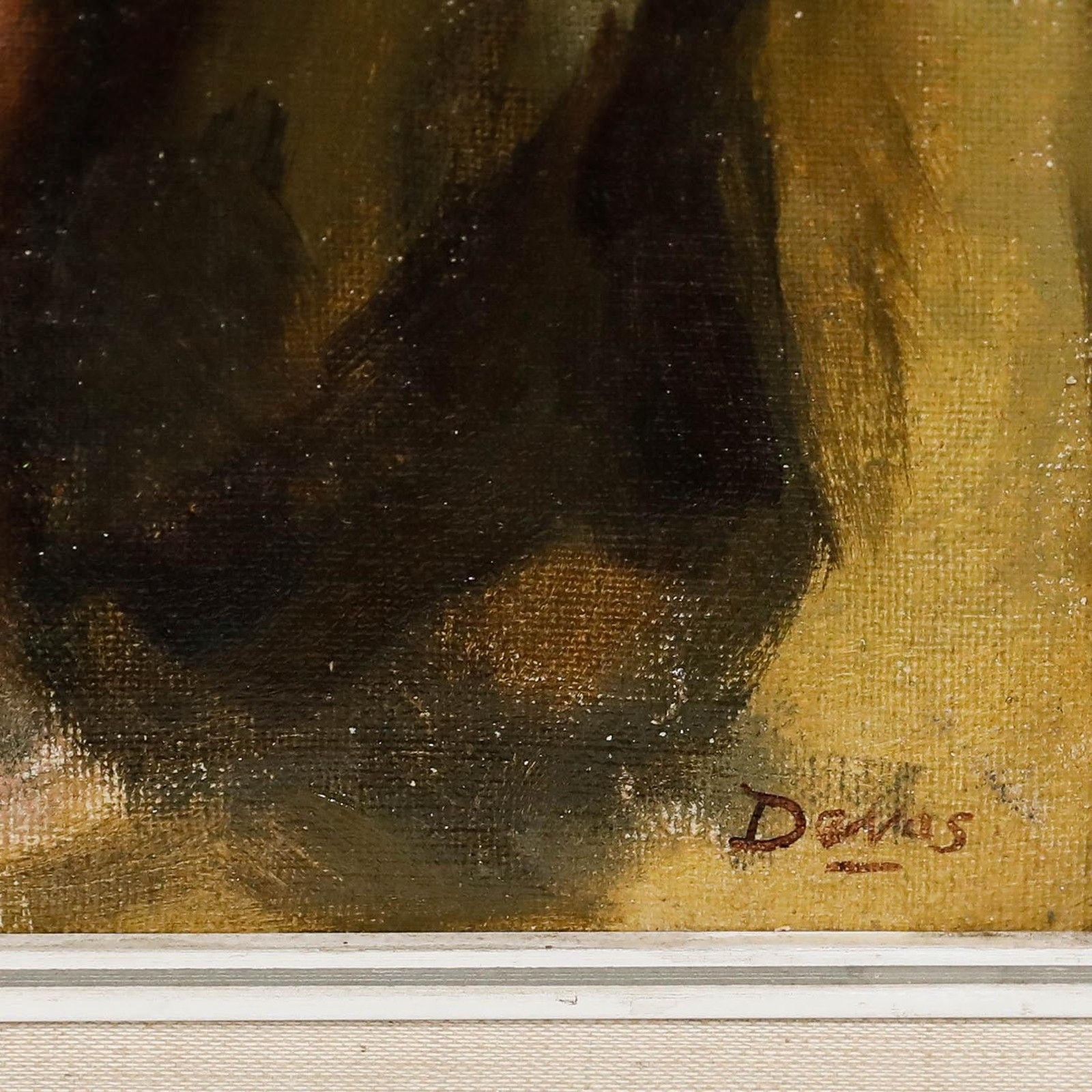 Anthony Devas (1911 1958) Framed Mid 20th Century Oil, The Artist's Muse photo vintage