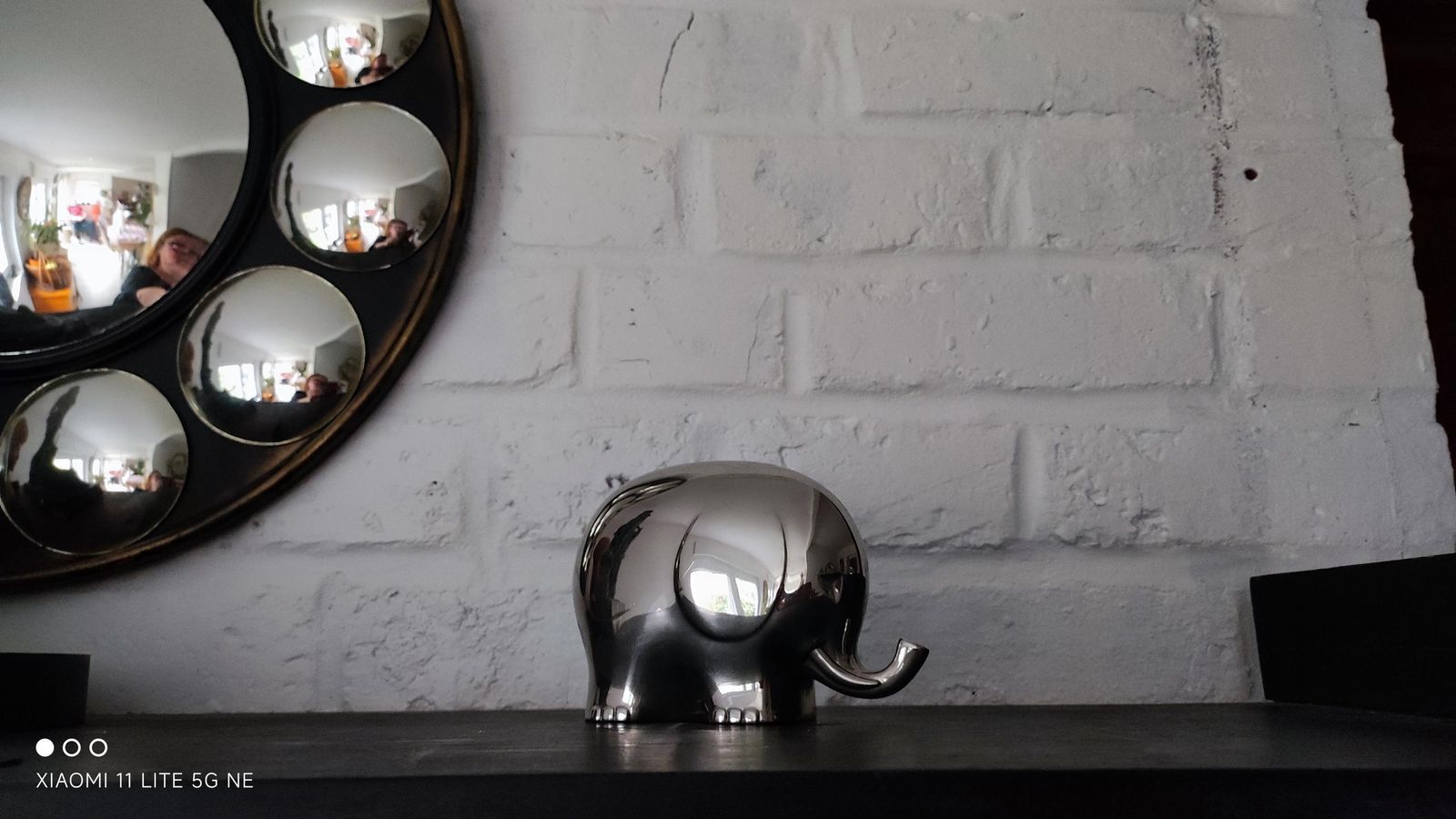 Vintage spaarpot olifant verzilverd metaal mid-century dierensculptuur