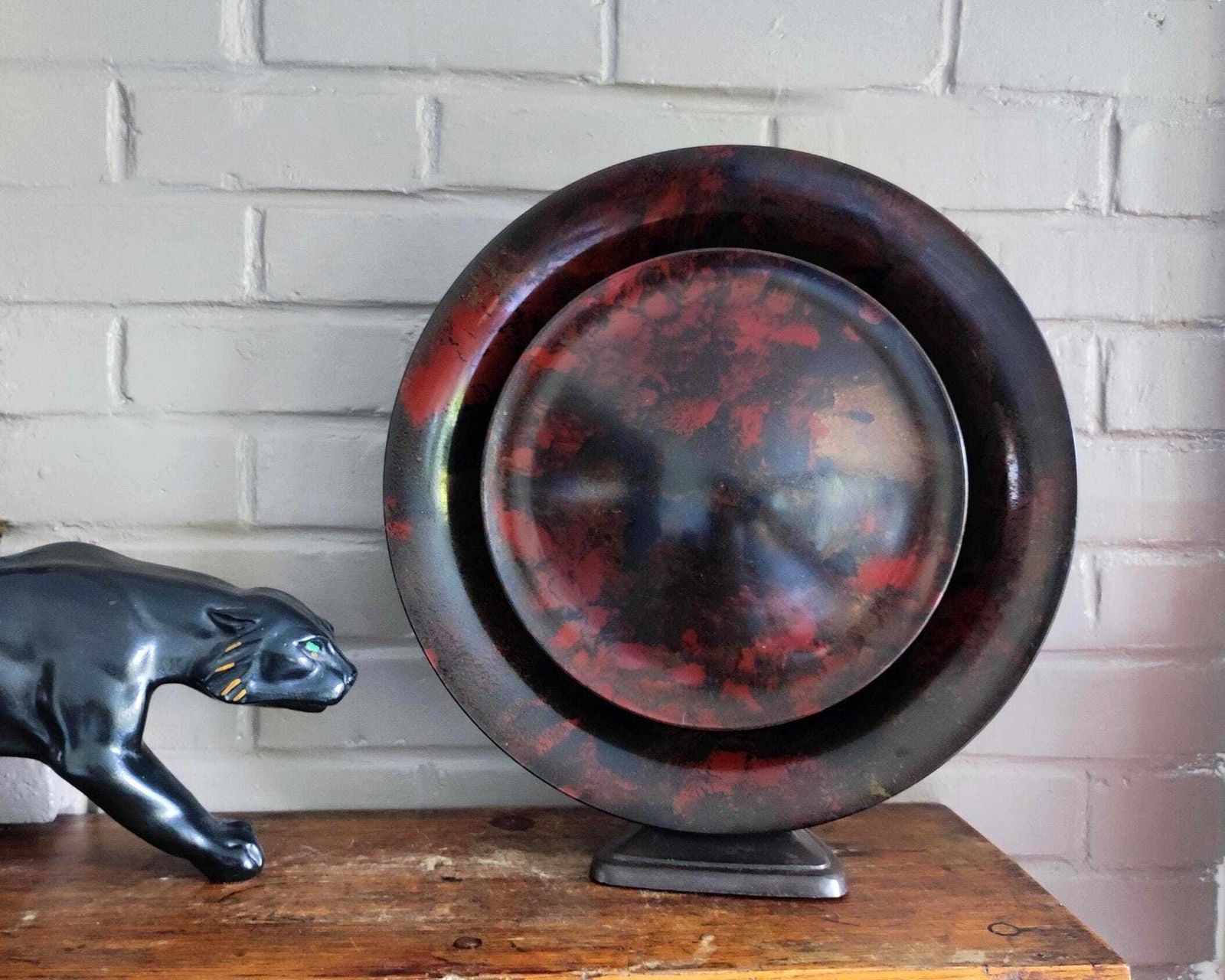 Black And Red Bakelite Speaker By Louis Kalff For Philips, 1930s photo furniture