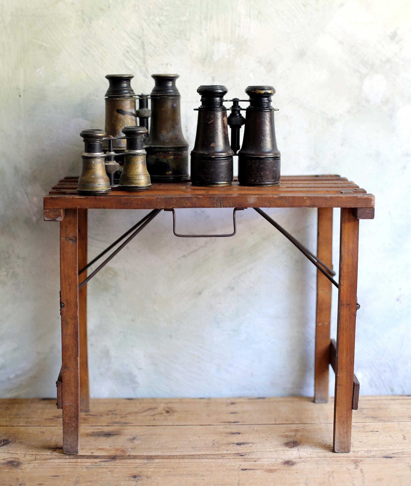 Collection Of Wwi Antique French Binoculars Old Military Brass 3 Pairs Of Field Glasses photo 158.0