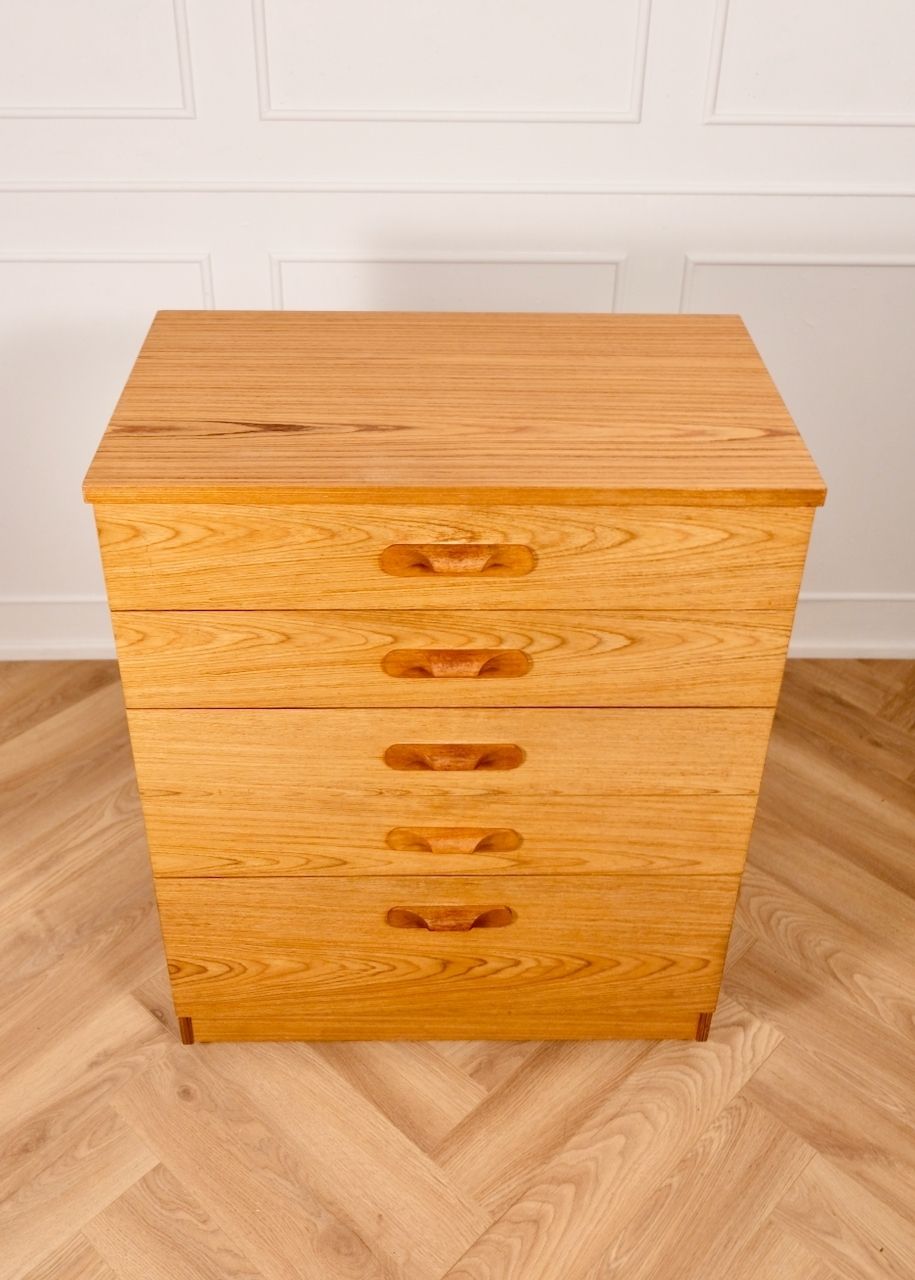 Austinsuite Teak Tallboy Chest Of Drawers photo for sale