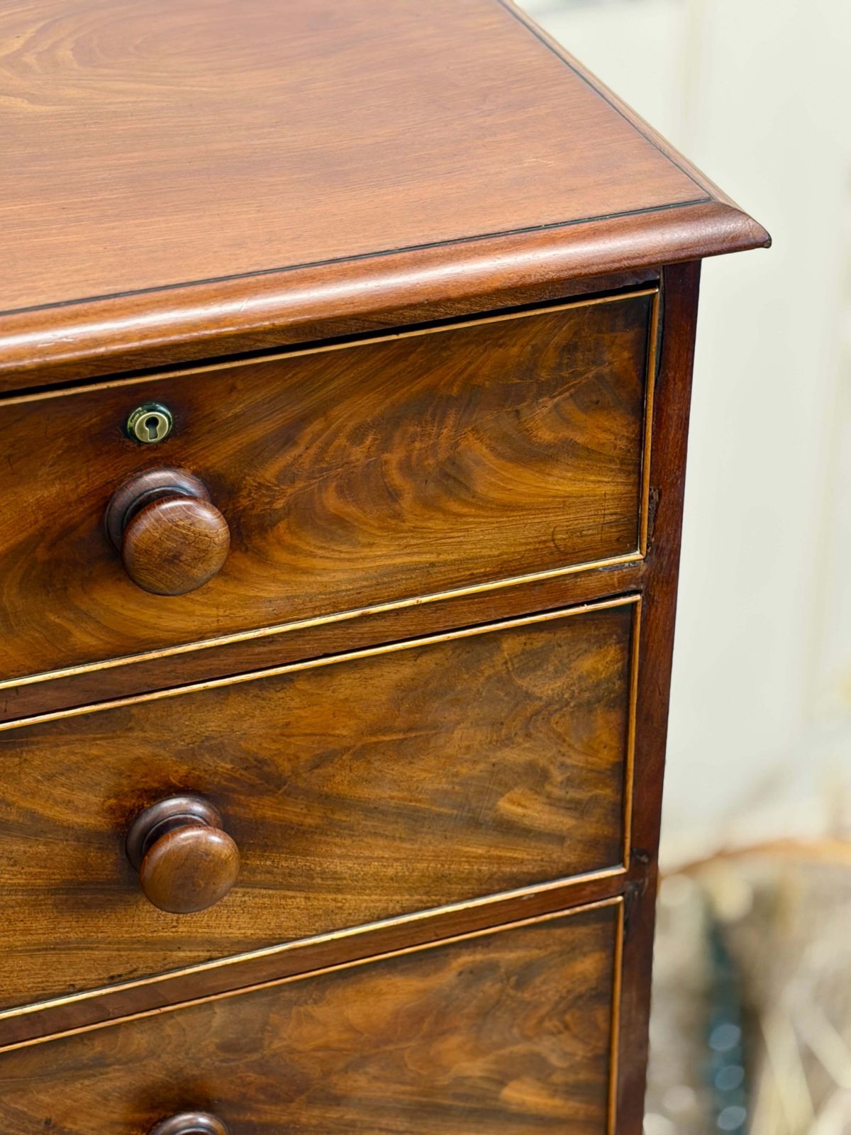 Antique Georgian Straight Front Chest Of Drawers photo for sale