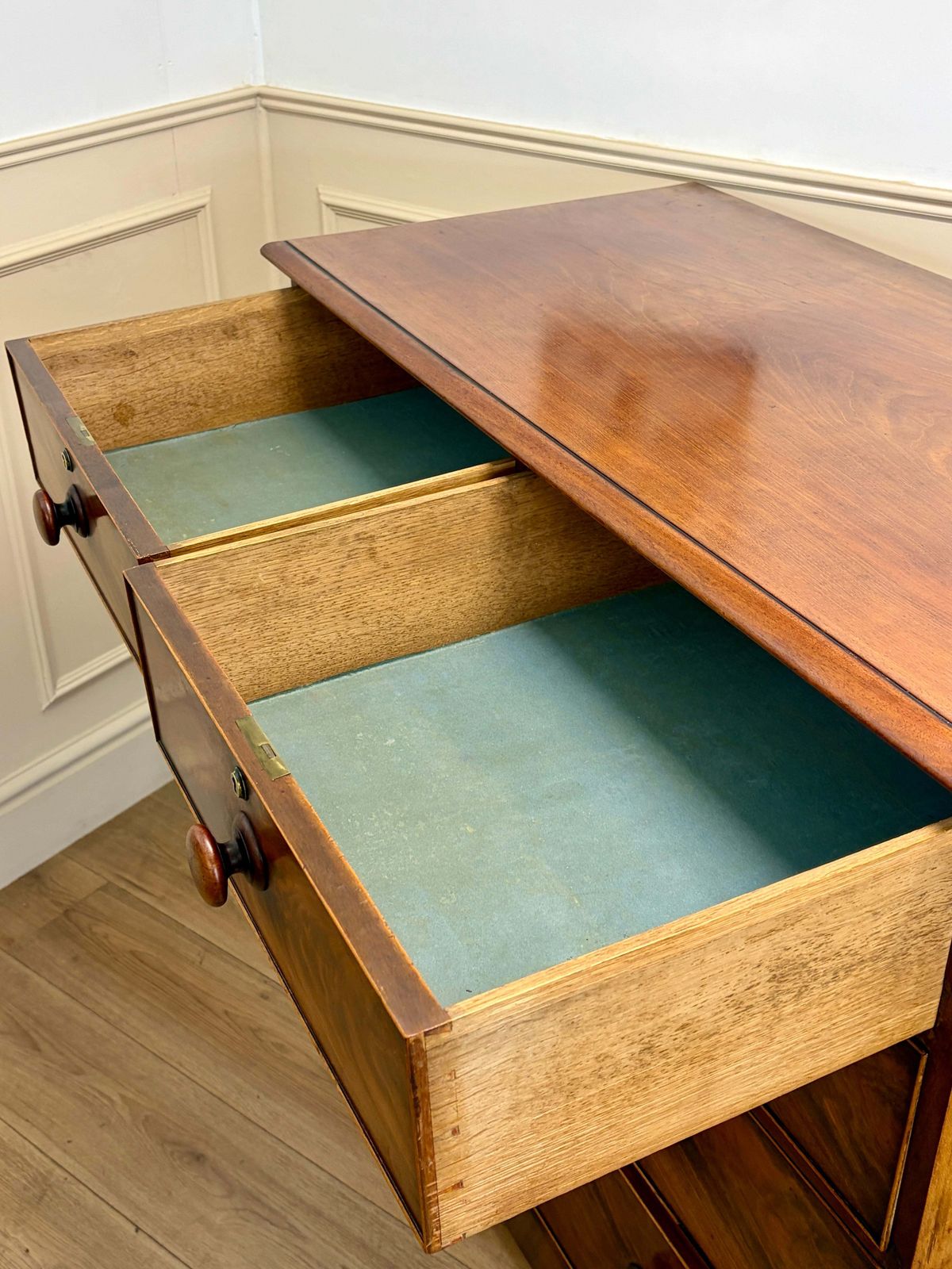 photo for sale Antique Georgian Straight Front Chest Of Drawers