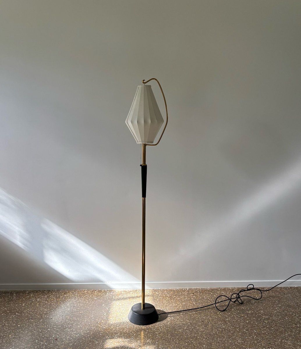 Mid Century Modern Floor Lamp By Hans Bergström, Sweden, 1950s photo for sale