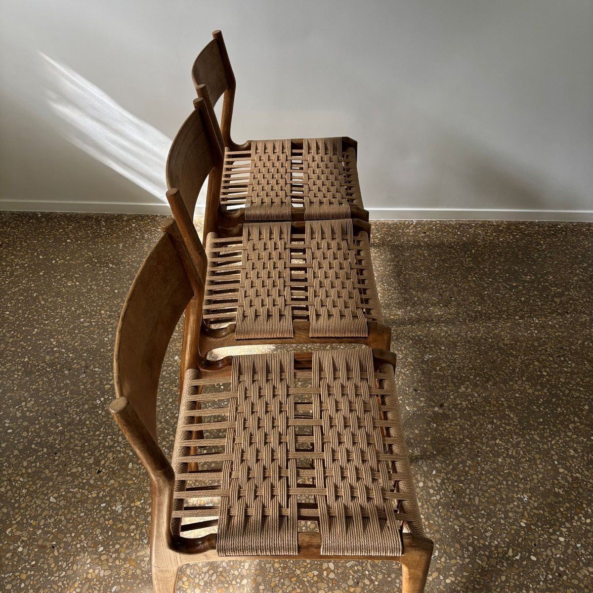 Mid Century Modern Dining Chairs, Italy, 1950s, Set Of 3 photo 1689.0
