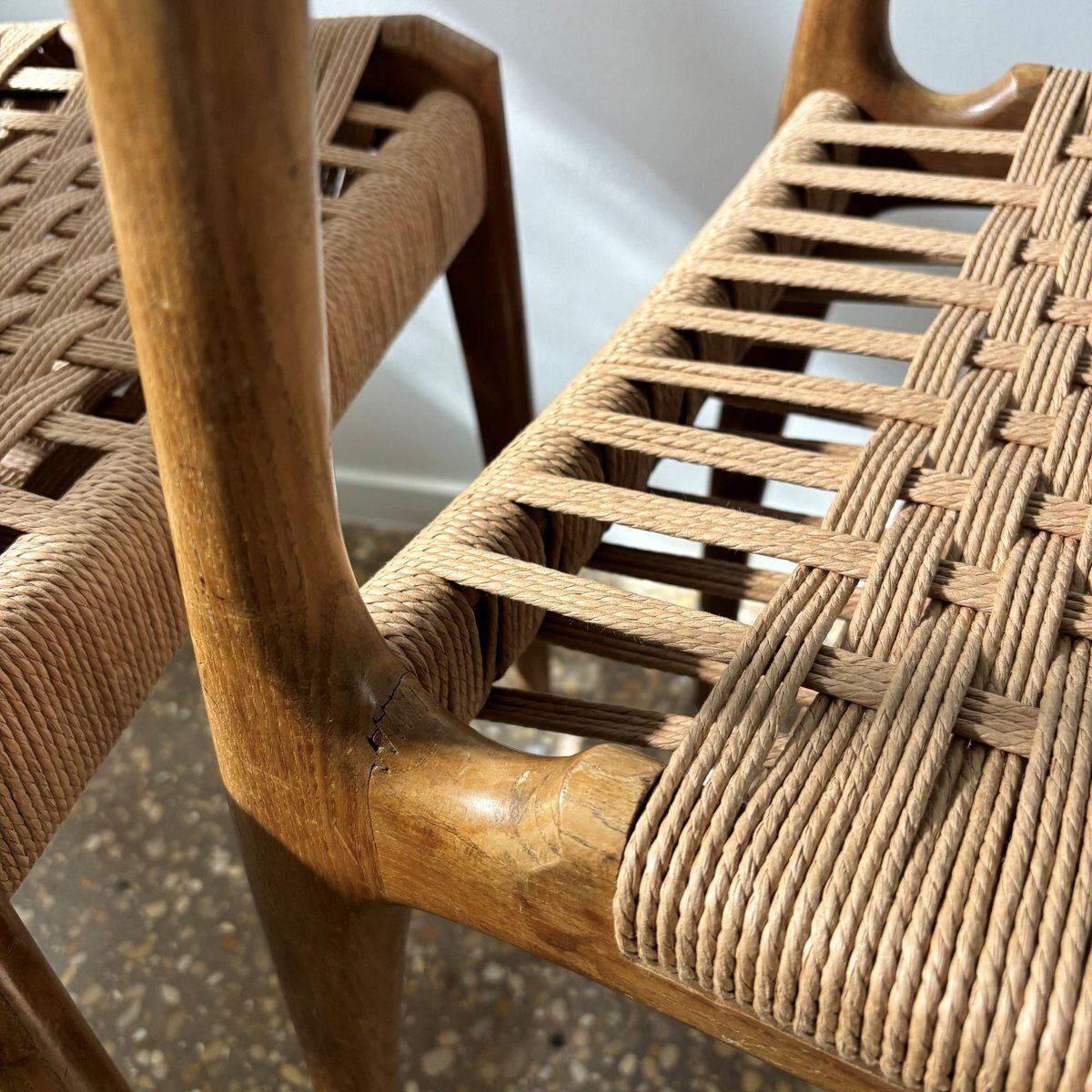 Mid Century Modern Dining Chairs, Italy, 1950s, Set Of 3 photo buy