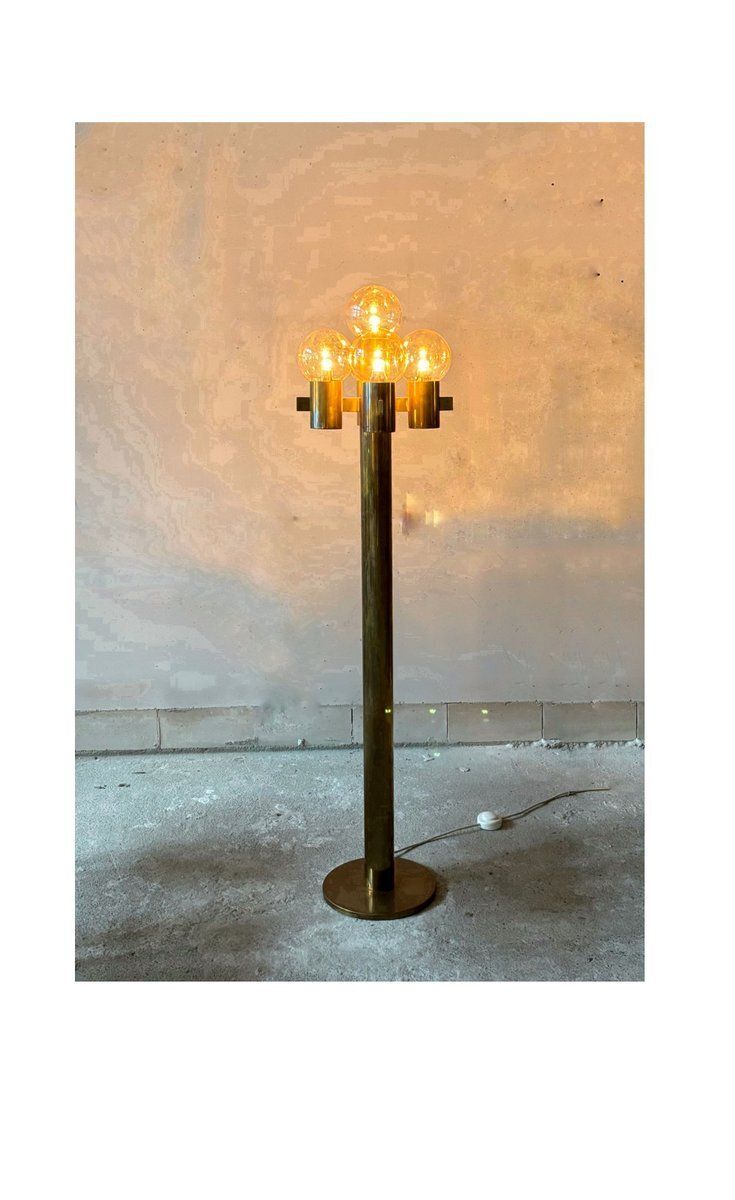 Mid Century Floor Lamp By Hans Agne Jakobsson For Hans Agne Jakobsson Ab Markaryd, Sweden, 1960s
