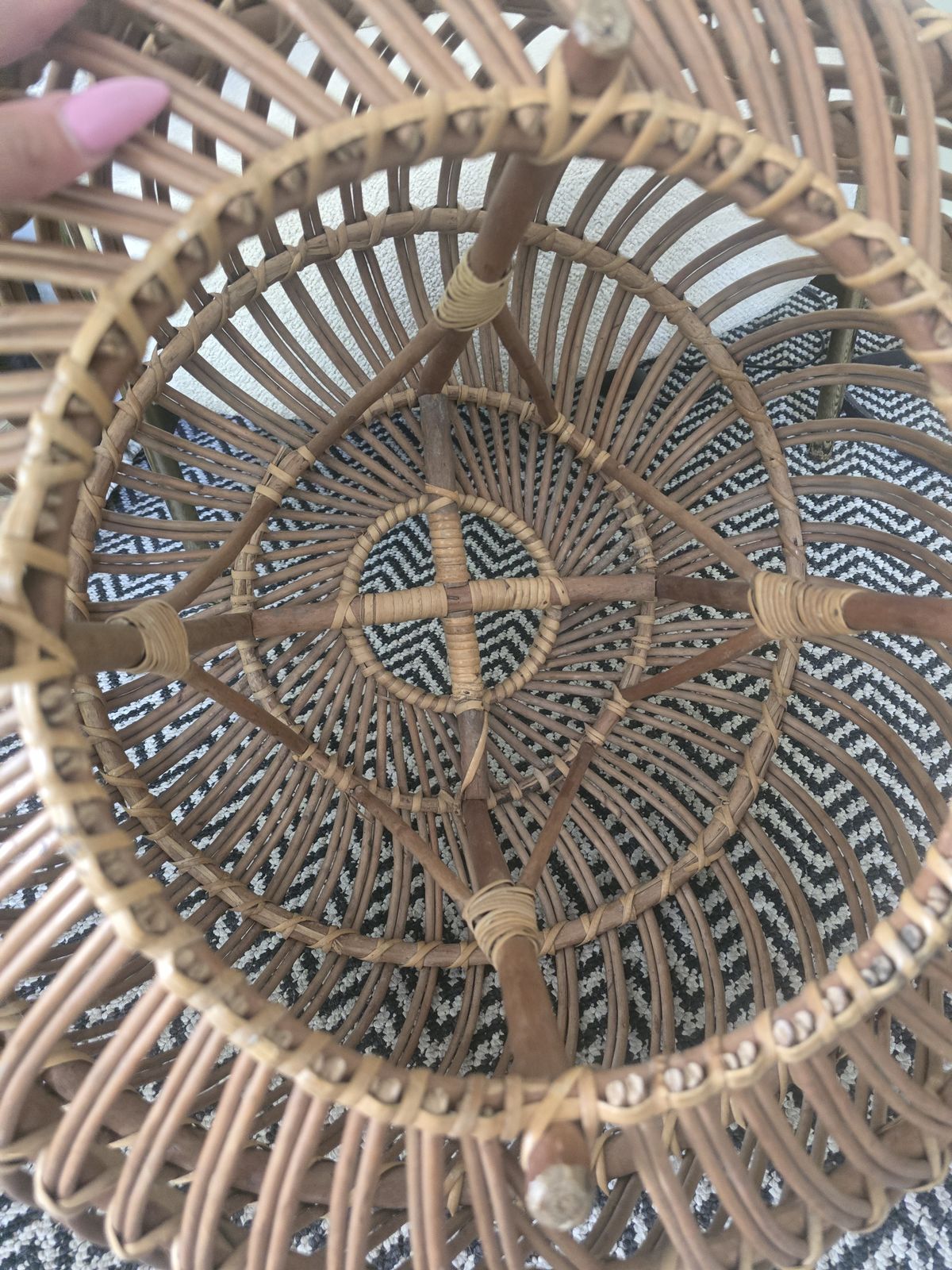 Large Mid Century 1950s Franco Albini Lobster Pot Vintage Foot Stool photo 500.0