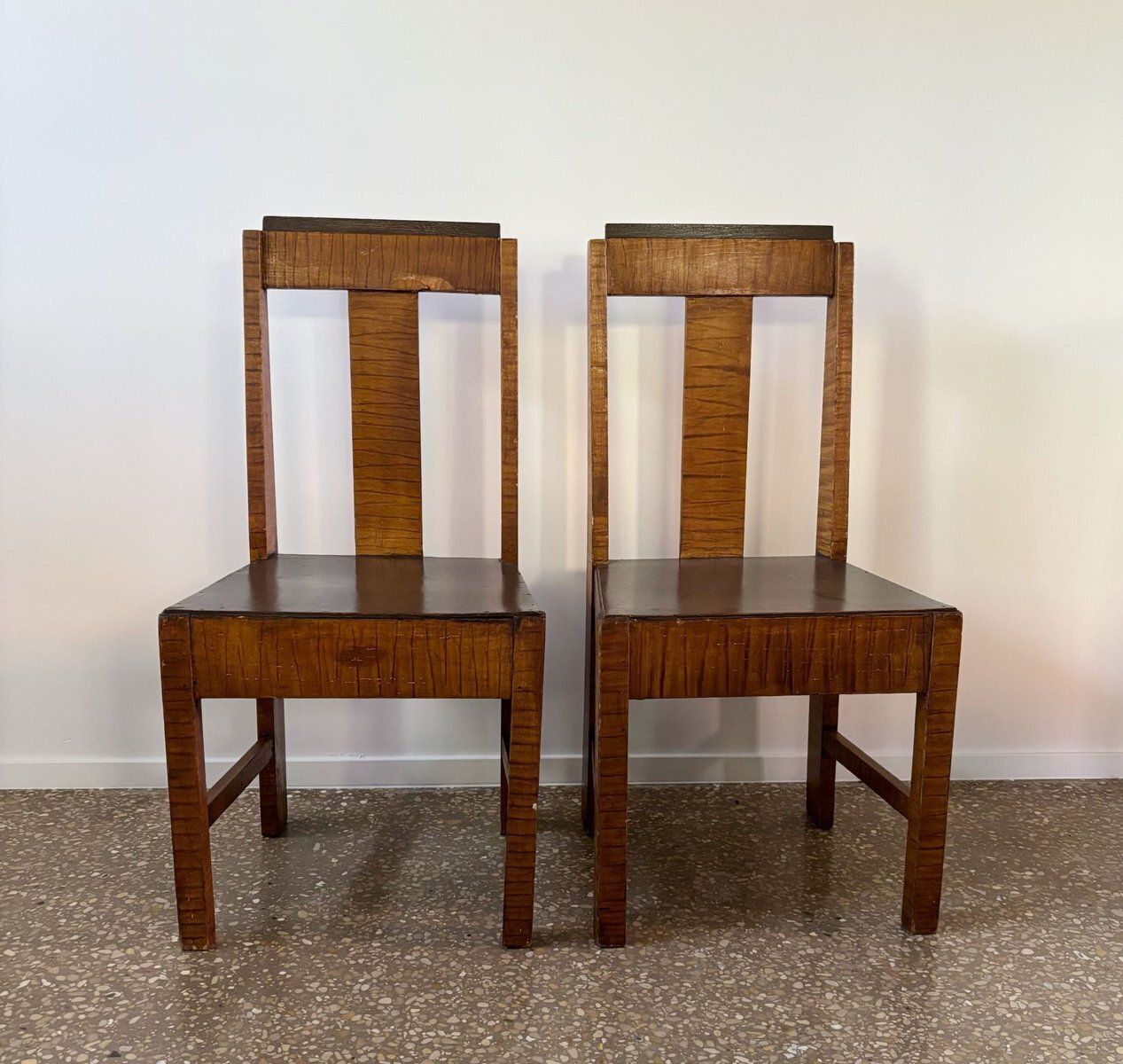 Art Deco Dutch Chairs And Table, 1930s, Set Of 34 photo vinterior