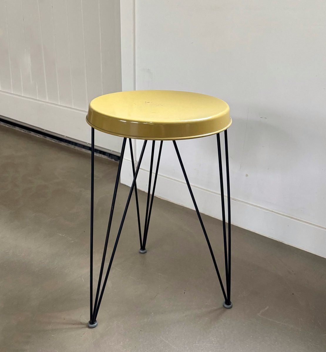 Seggiolina Stool In Metal By Tjerk Reijenga For Pilastro, 1950s 1960s photo furniture