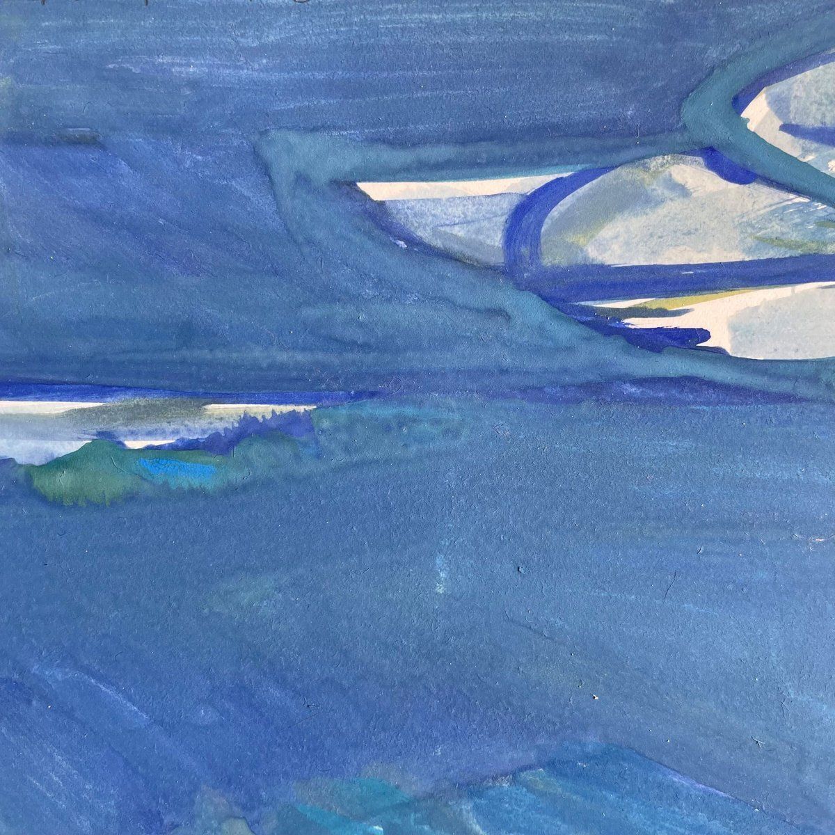 photo for sale Paul Overhaus, Sea Nr. 5, 1977, Gouache
