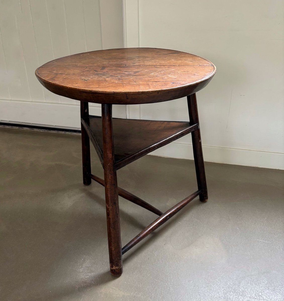 Antique Wooden Tripod Side Table, Late 18th Century photo Furniture