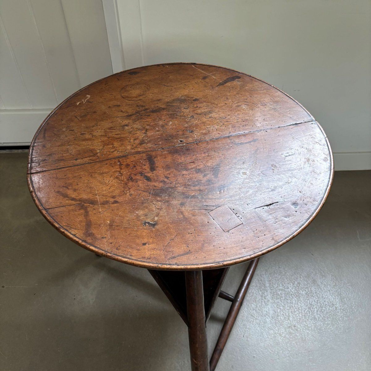 Antique Wooden Tripod Side Table, Late 18th Century photo buy