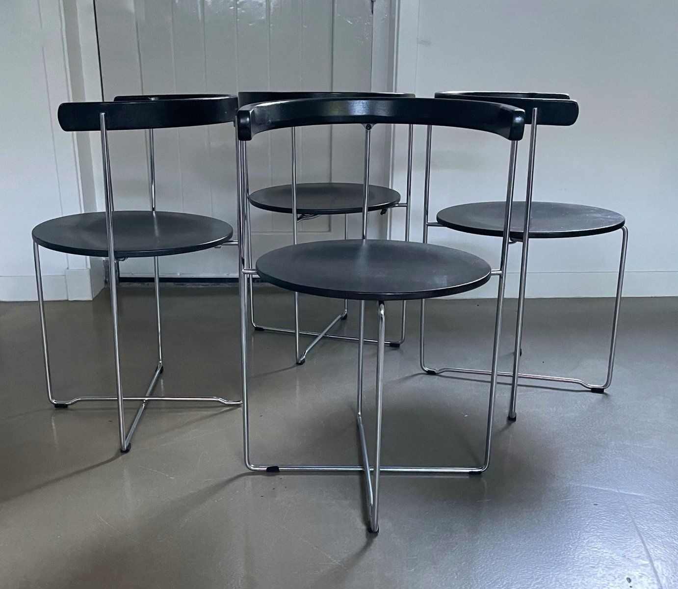 Foldable Chairs Soley By Valdimar Harðarson For Kusch & Co, 1980s, Set Of 4