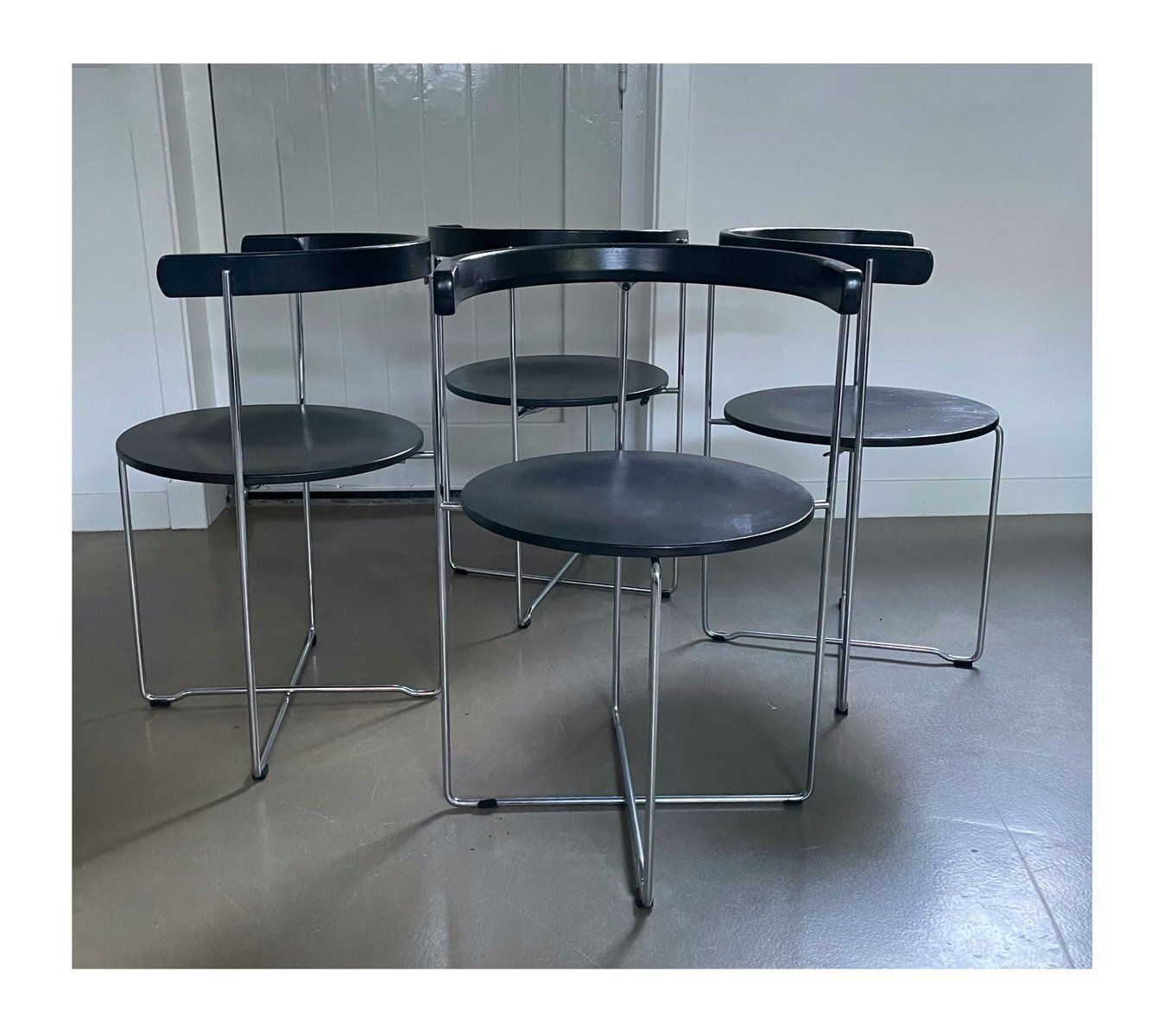 Foldable Chairs Soley By Valdimar Harðarson For Kusch & Co, 1980s, Set Of 4 photo Furniture