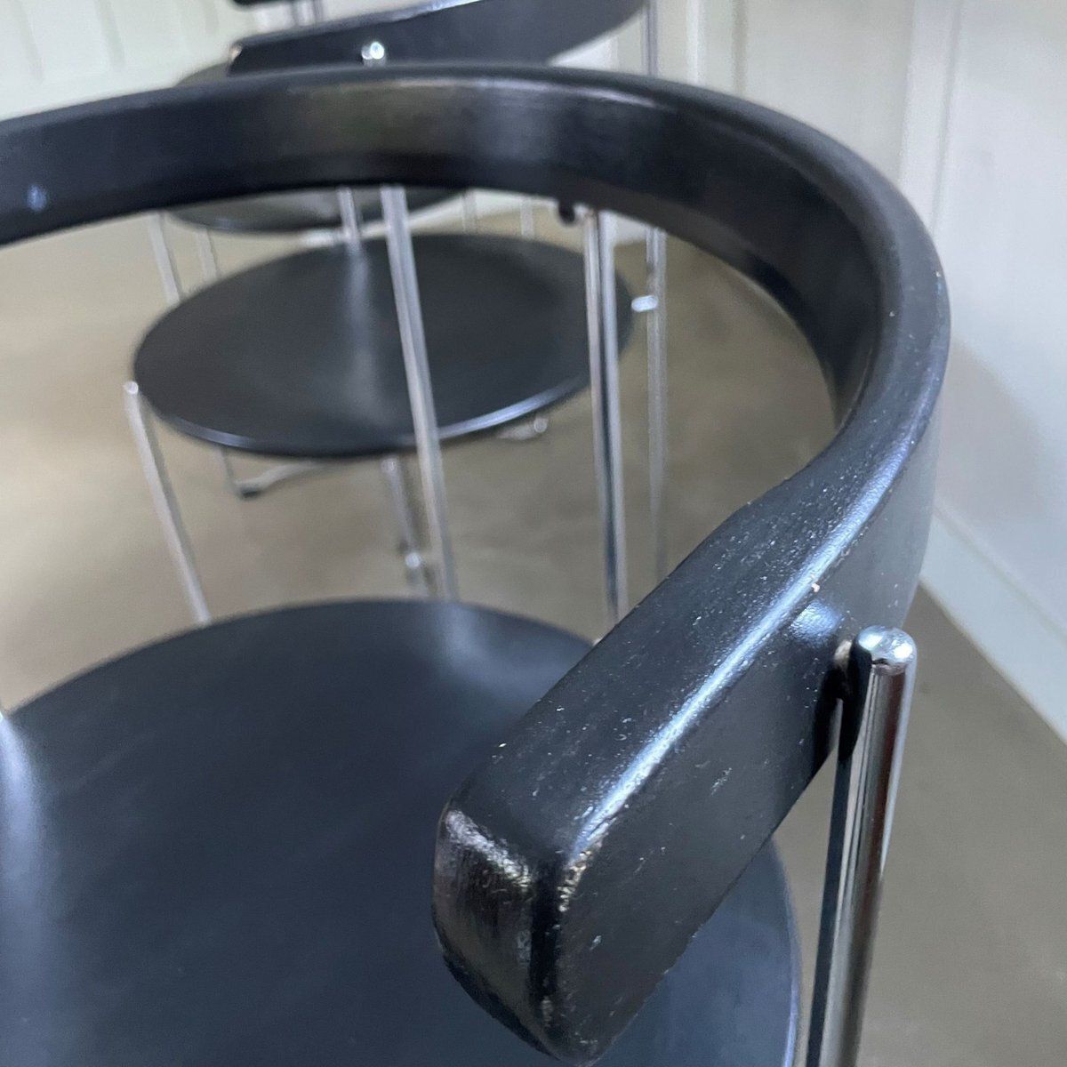 photo furniture Foldable Chairs Soley By Valdimar Harðarson For Kusch & Co, 1980s, Set Of 4