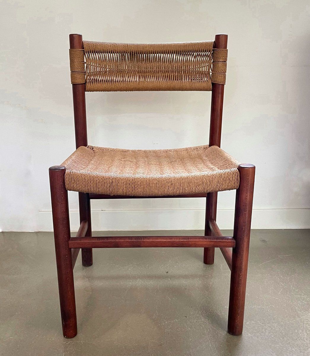 Chair With Papercord Seat And Backrest, 1950s photo furniture