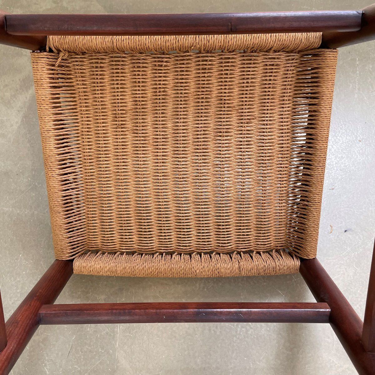 Chair With Papercord Seat And Backrest, 1950s photo buy