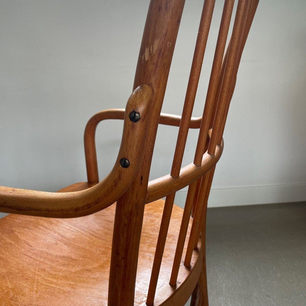 photo vintage Bentwood Armchair Model A63 F By Josef Frank For Thonet, Austria, 1930s