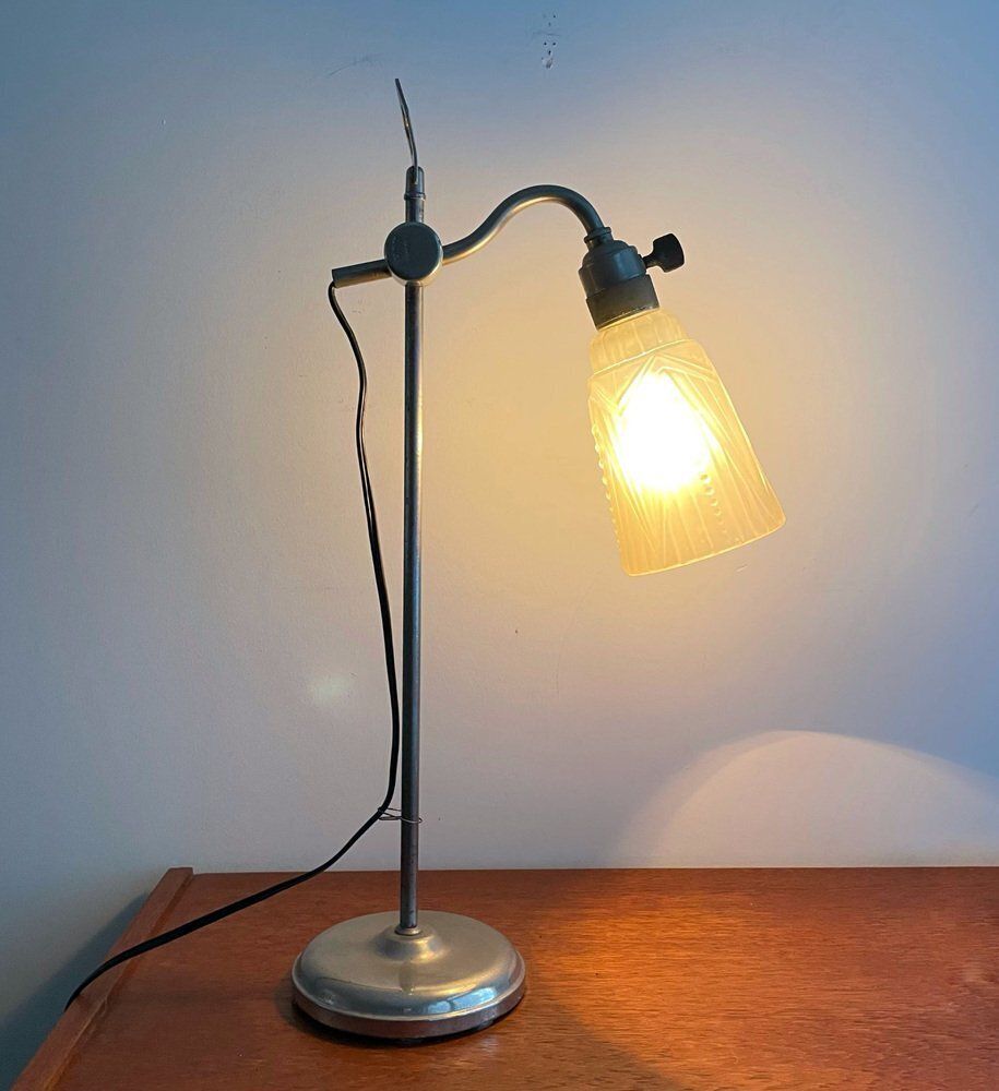 1st Half 20th Century Art Deco Desk Lamp, France, 1930s photo furniture