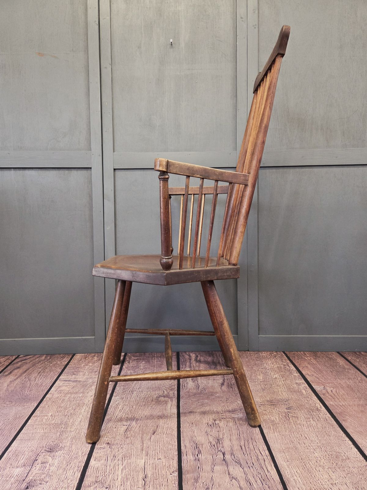 Arts And Crafts Comb Back Beech Armchair   Accredited To Liberty And Co, London photo Furniture