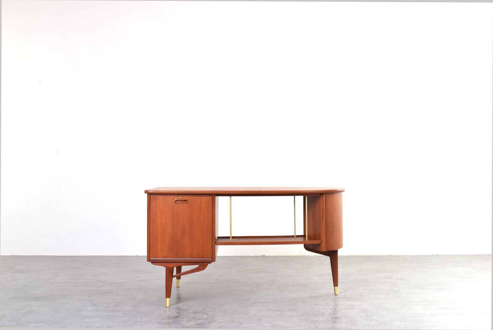Mid Century Organic Teak Desk From Sola Møbler photo buy