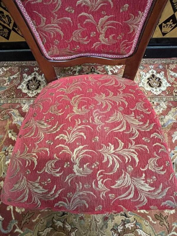 2x8 Wooden And Fabric Chairs photo 823.0