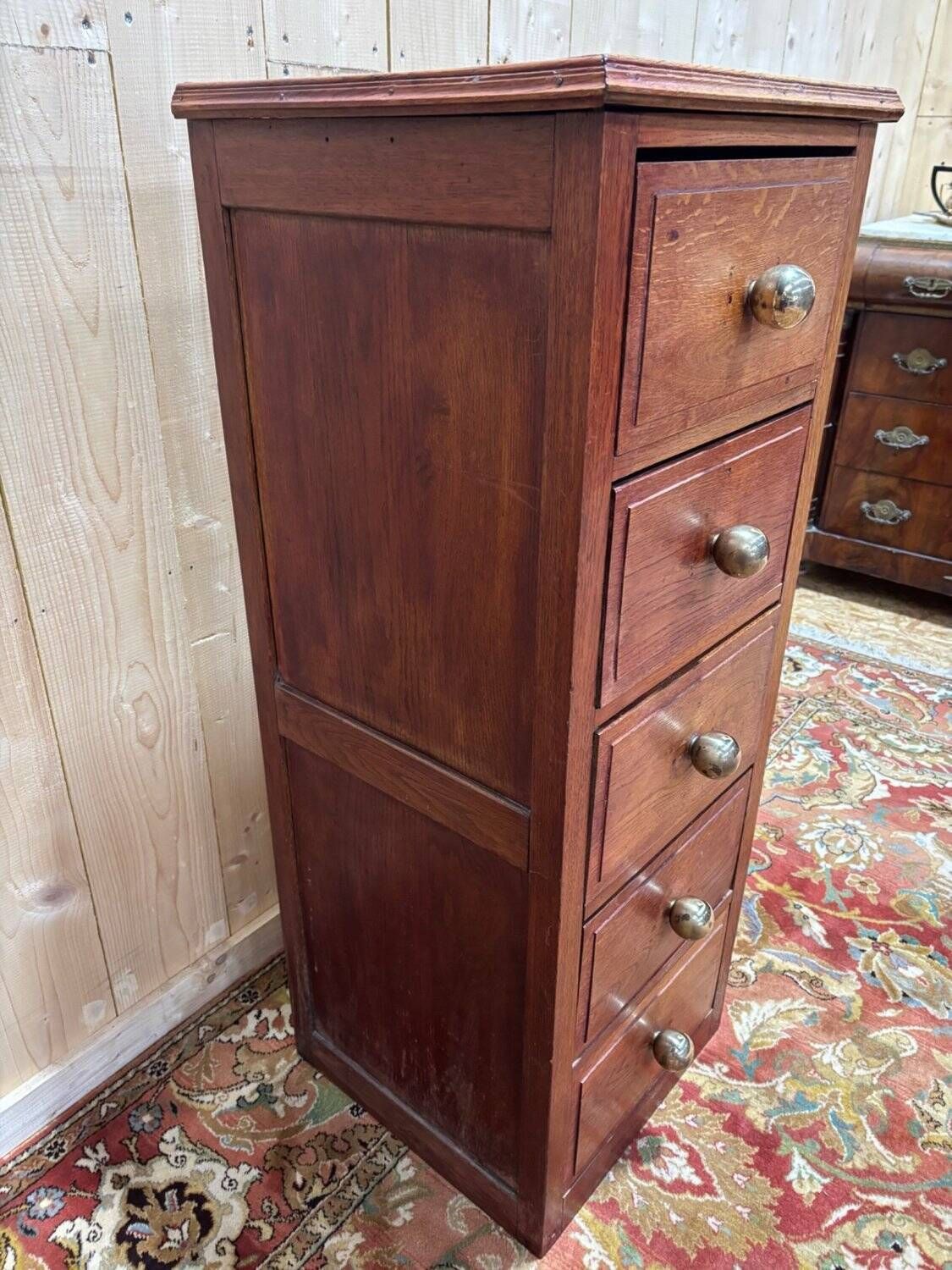 Antique Oak Chest Of Drawers   Late 19th/Early 20th Century. photo vintage