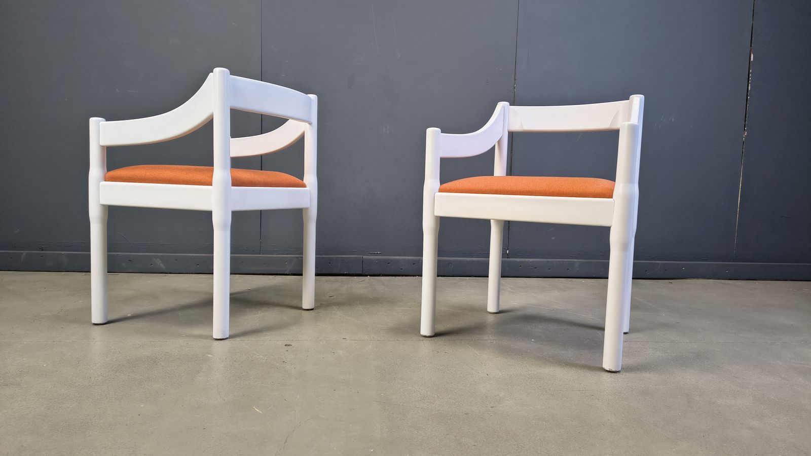 Set Of 4 Carimate Armchairs By Vico Magistretti, 1960s photo Furniture