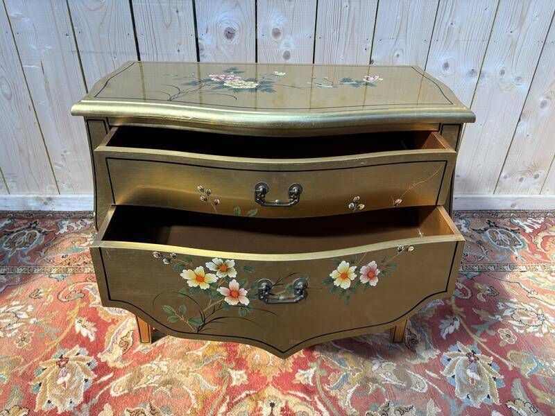 Chest Of Drawers In Gilded Wood photo for sale
