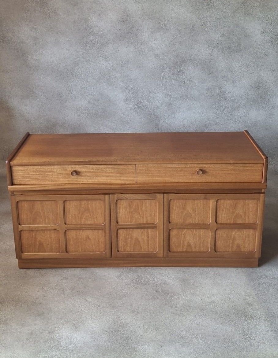 photo furniture Nathan Furniture Teak Sideboard Record Cabinet / Media Cupboard