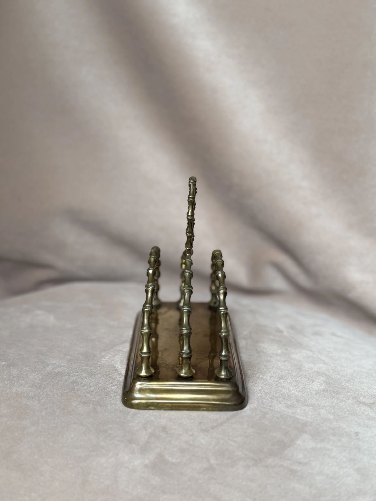 Faux Bamboo Brass Holder, 1900s photo vinterior