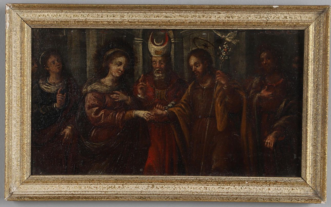 Antique Continental School Religious Oil Painting – Early 17th/18th Century Baroque Art photo for sale