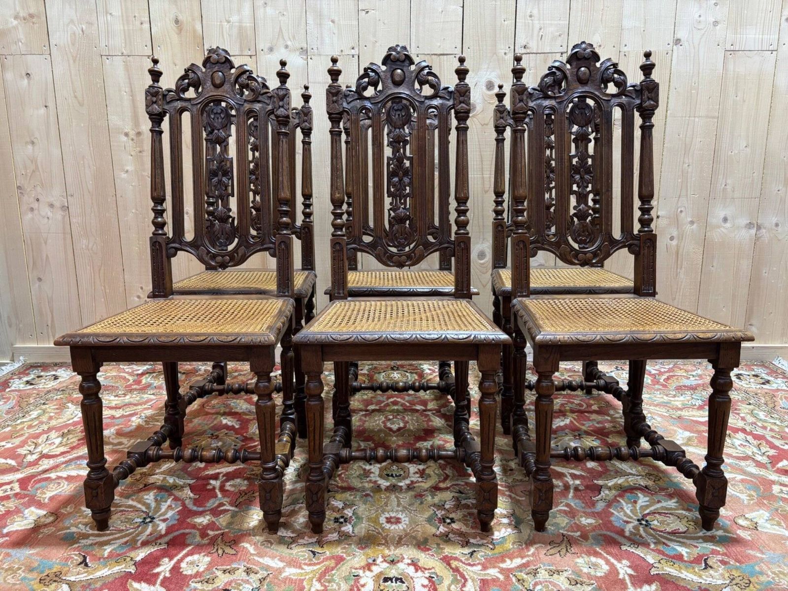 Set Of 6 Vintage High Chairs photo for sale