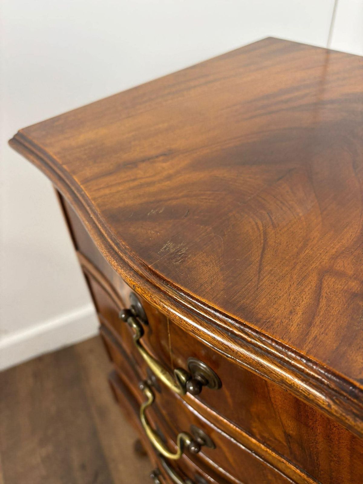 Reproduction Serpentine Front Four Drawer Chest photo Furniture