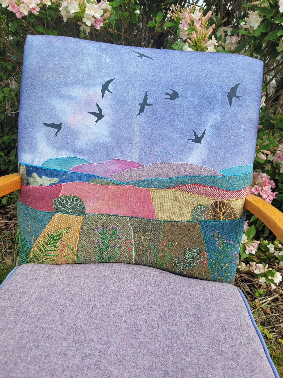 Landscape Chair Original Textile Art Scotland photo for sale