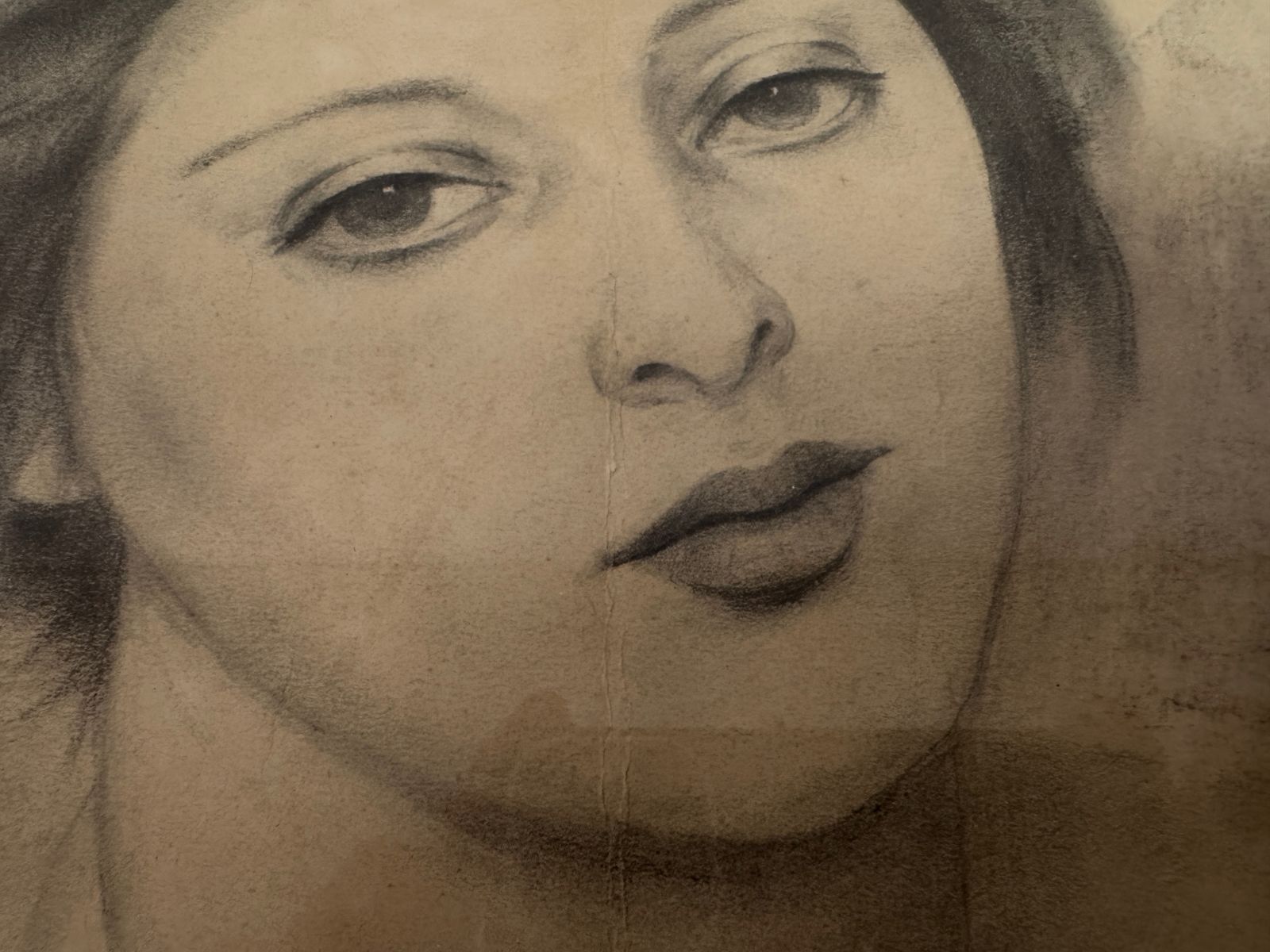 photo for sale Mid Century Portrait Study Of A Young Woman, Signed And Dated Cosgrove ’57,