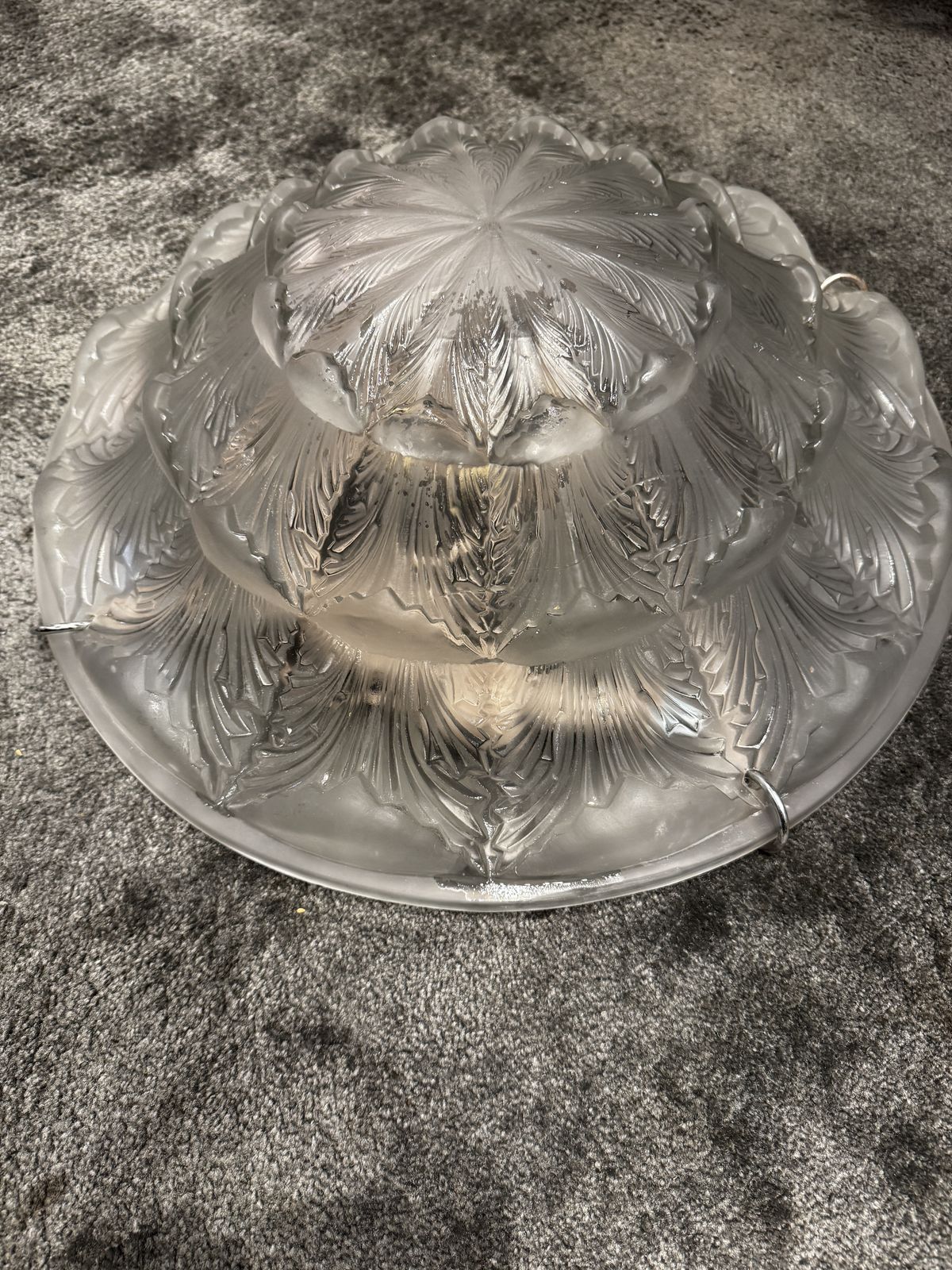 A R.Lalique Acanthes Chandelier photo for sale
