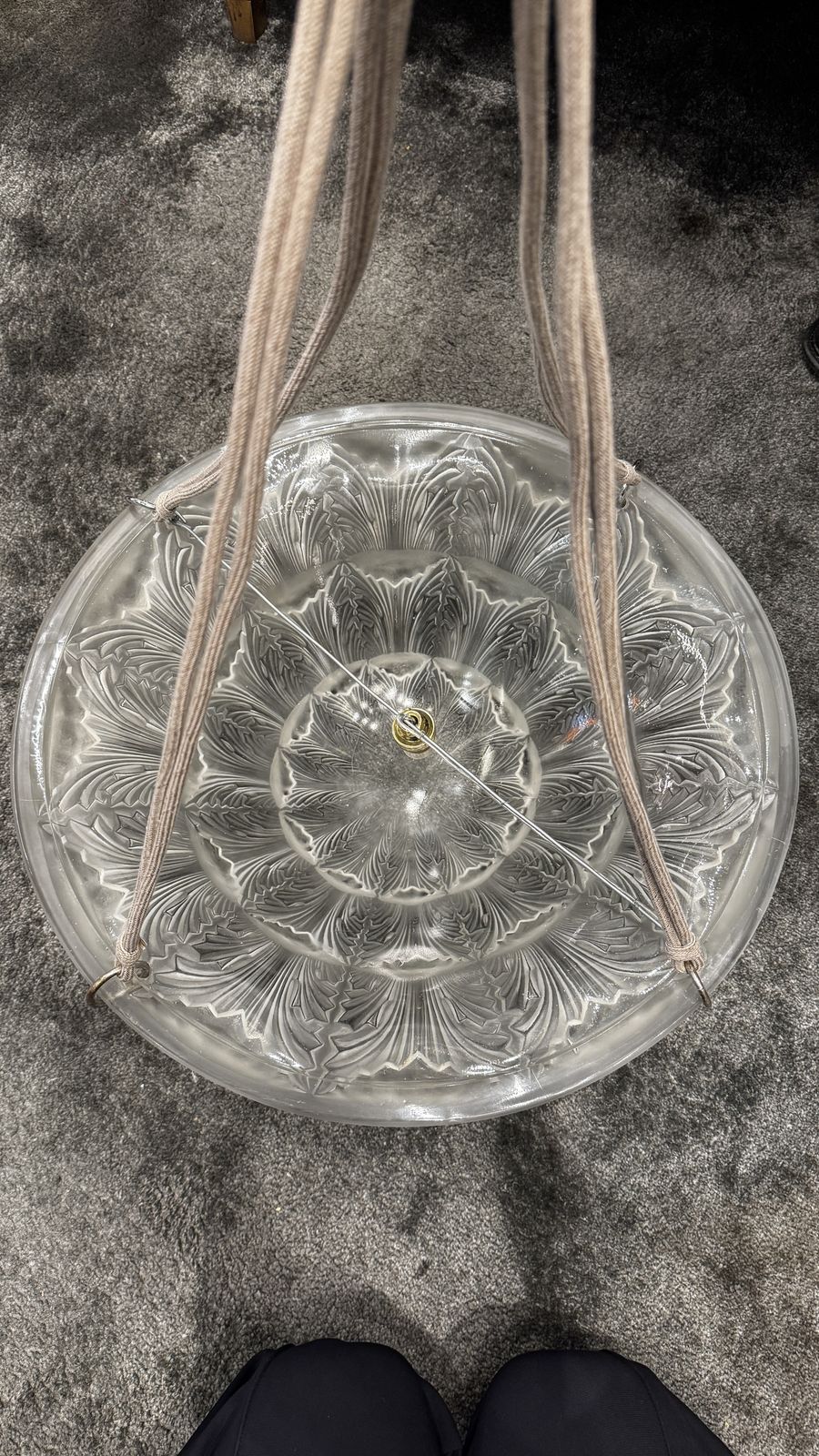 A R.Lalique Acanthes Chandelier photo buy